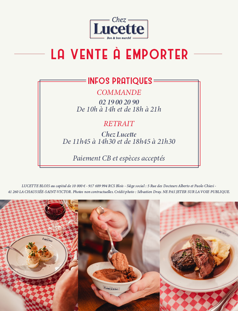 Vente à emporter chez lucette